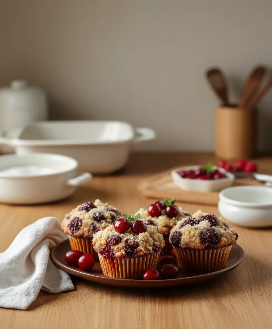 Cherry Cobbler Muffins