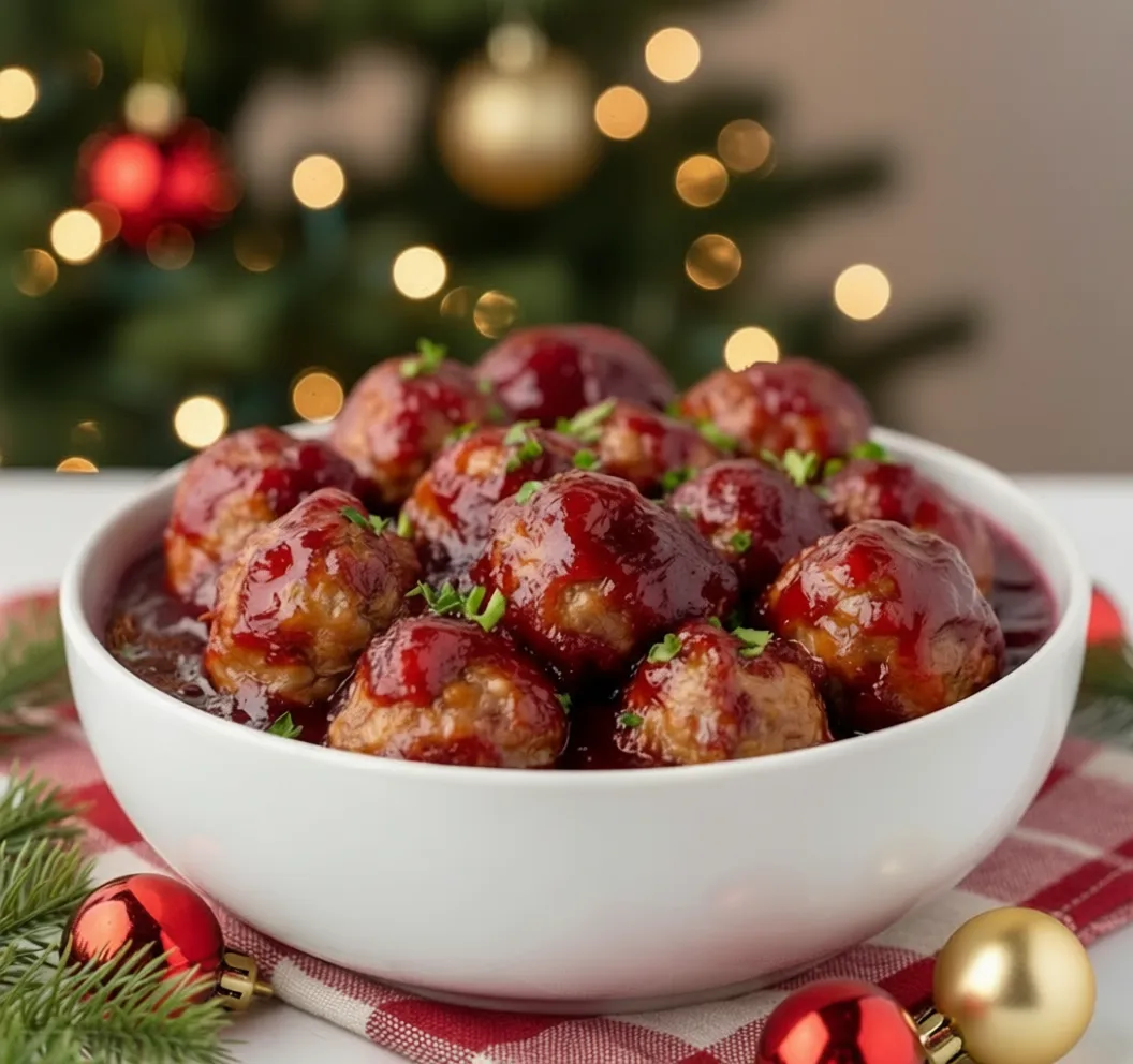 Christmas Cranberry Meatballs