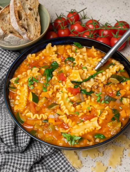 Cozy Vegan Lasagna Soup