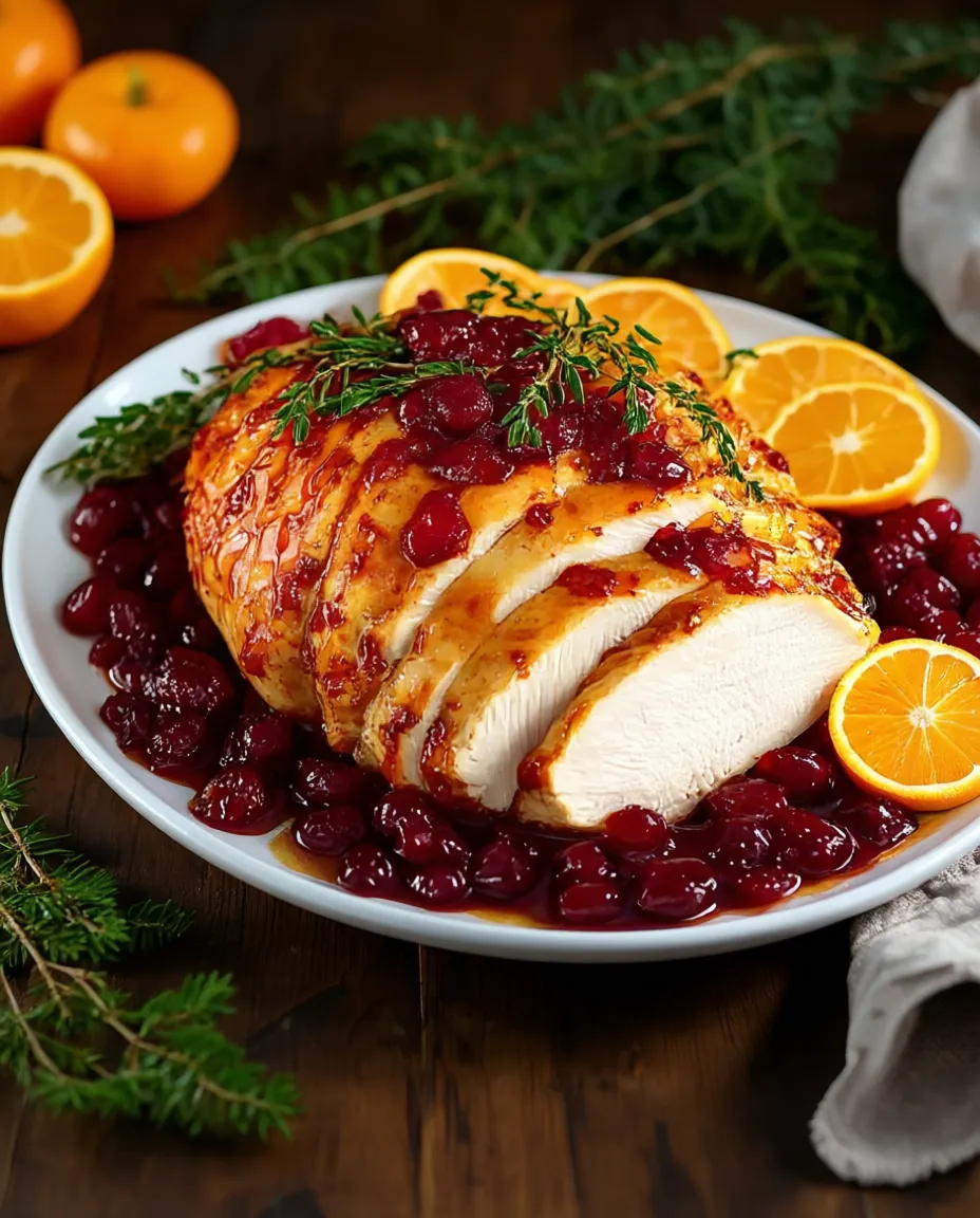 Cranberry Orange Glazed Turkey Breast