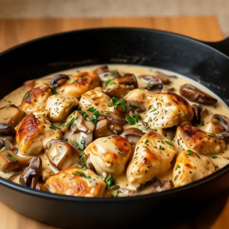 Creamy Chicken Stroganoff