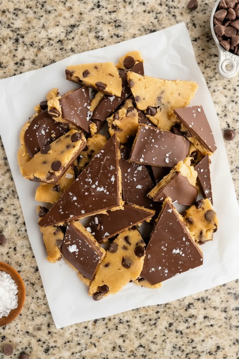 Healthy Cookie Dough Bark