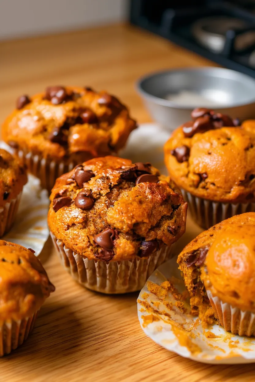 Pumpkin Chocolate Chip Muffins