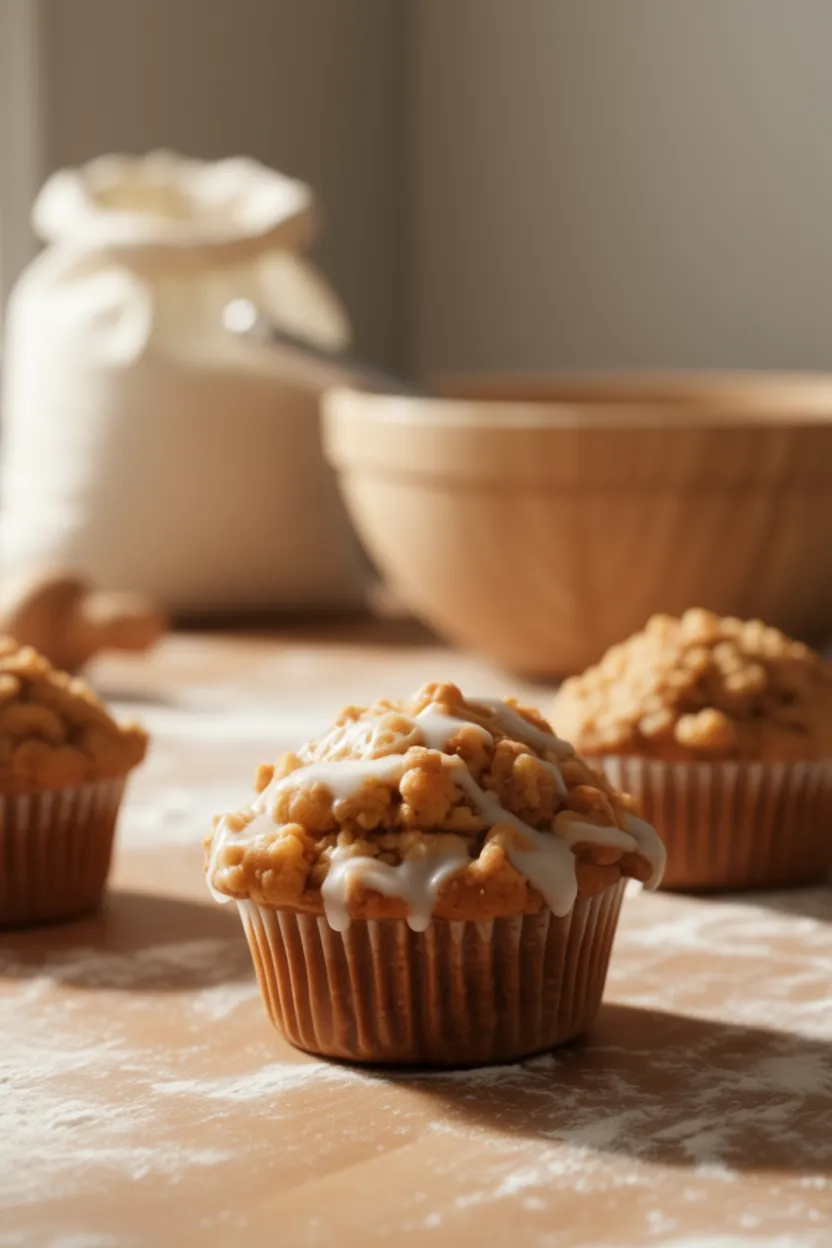 Small Batch Apple Pumpkin Streusel Muffins