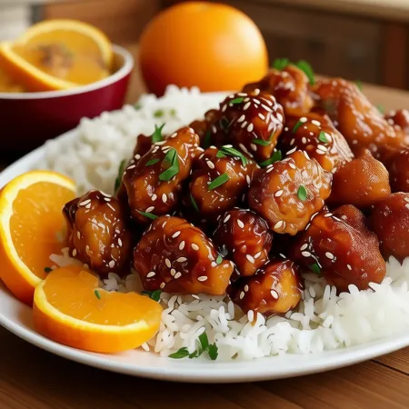 Crispy Sweet Asian Orange Chicken