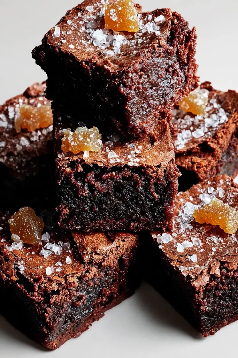 Decadent Spiced Gingerbread Brownies