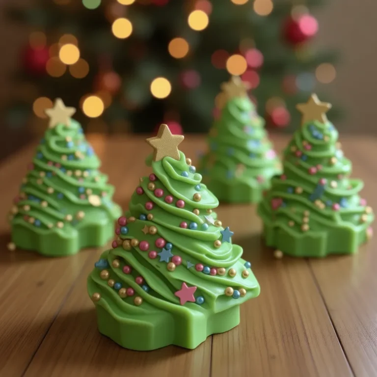 Easy Fudge Christmas Trees for Gifting