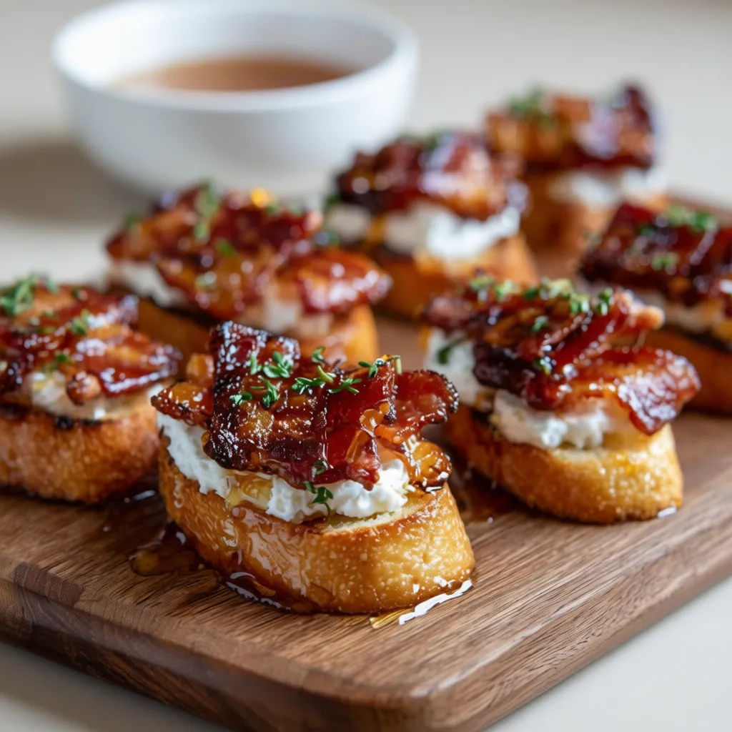 Million Dollar Bacon Crostini