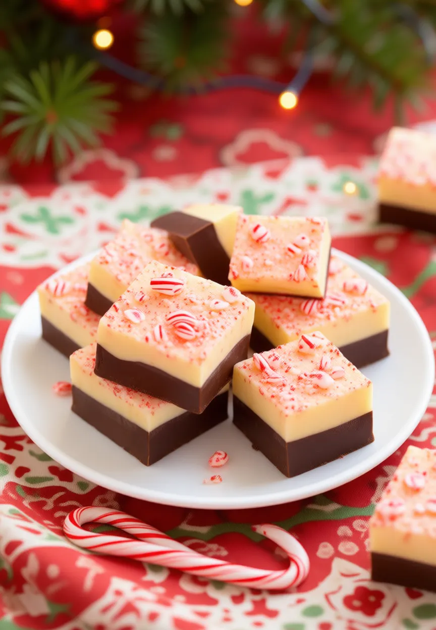 Peppermint Holiday Treats Fudge & Bark
