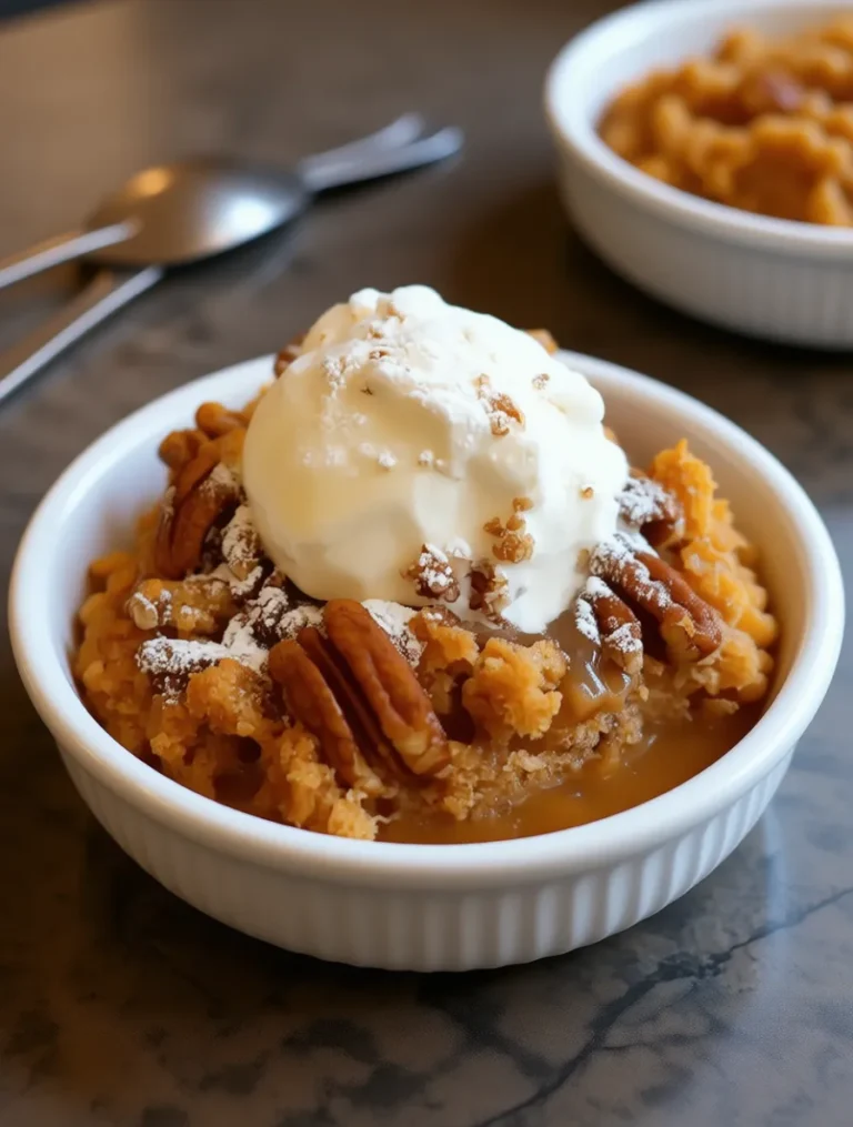 Pumpkin Pecan Cobbler