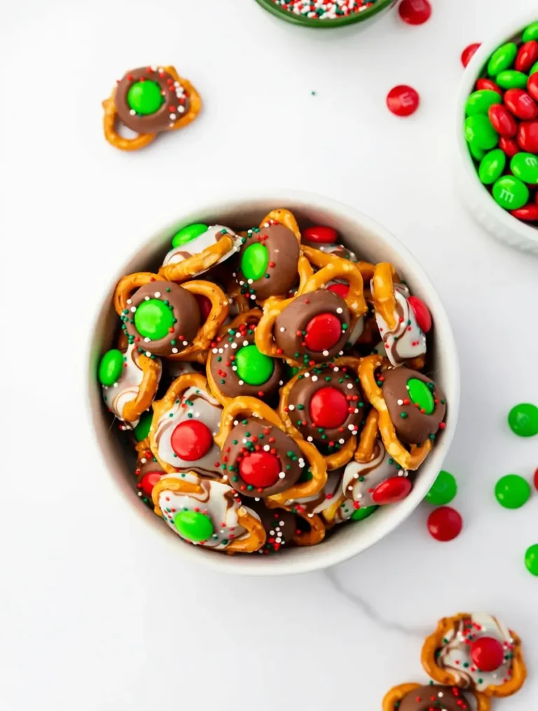 Sweet & Salty Pretzel Christmas Bites